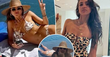 Jessica Alba sunbathes in tiny bikini on 'chill' getaway