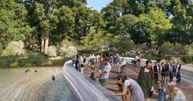 The Queen Elizabeth Memorial Committee's selection panel said about the memorial: 'Situated in the heart of our capital, it will be a space to reflect on and celebrate our longest reigning Monarch for centuries to come'