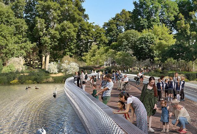 The Queen Elizabeth Memorial Committee's selection panel said about the memorial: 'Situated in the heart of our capital, it will be a space to reflect on and celebrate our longest reigning Monarch for centuries to come'