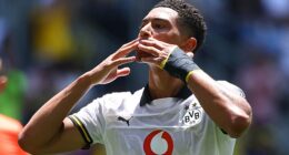 Jobe Bellingham scored his first goal for Borussia Dortmund against Mamelodi Sundowns