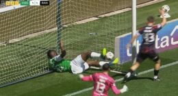 TV pictures showed Rangers should have been awarded a goal against Hibs