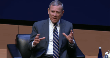 John Roberts speaking at Georgetown.