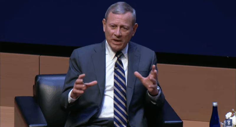 John Roberts speaking at Georgetown.