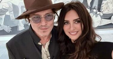 Johnny Depp and Penelope Cruz enjoyed time together at a museum this week while filming on set in Spain