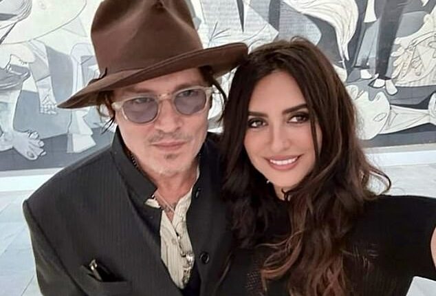 Johnny Depp and Penelope Cruz enjoyed time together at a museum this week while filming on set in Spain