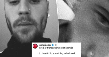 Justin Bieber posts cryptic message about 'transactional relationships' after fans begged him to 'get help'