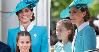 Kate Middleton and Princess Charlotte sweetly match in blue for Trooping the Colour 2025