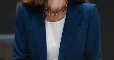 The Princess of Wales has quietly returned to work after she pulled out of Royal Ascot last week (pictured during a visit to the V&A storehouse earlier this month)