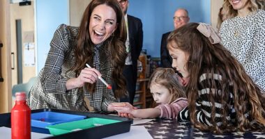 The Princess of Wales has released a personal message about a cause close to her heart. Pictured: At Ty Hafan, a children's hospice based in Sully, near Cardiff, in January