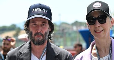 Keanu Reeves and Alexandra Grant enjoyed a date day at the Motorcycling Grand Prix of Italy on Sunday following rumours the couple had married