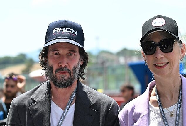 Keanu Reeves and Alexandra Grant enjoyed a date day at the Motorcycling Grand Prix of Italy on Sunday following rumours the couple had married