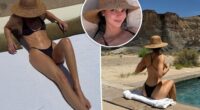 Kendall Jenner wears tiny black bikini on desert getaway