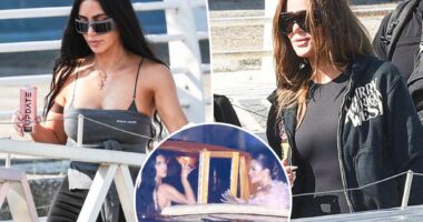 Kim and Khloé Kardashian spotted leaving Venice after Jeff Bezos, Lauren Sánchez's $50M wedding