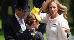 The royal procession at Ascot today featured a very special guest - Peter Phillips' girlfriend Harriet Sperling