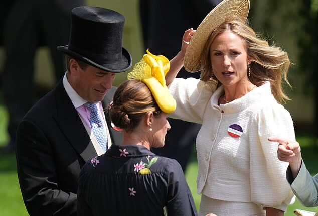 The royal procession at Ascot today featured a very special guest - Peter Phillips' girlfriend Harriet Sperling