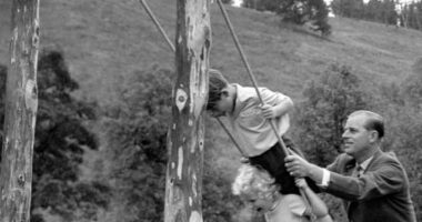 The King has shared a touching tribute to the late Prince Philip for Father's Day -dedicating the post 'to all dads everywhere'