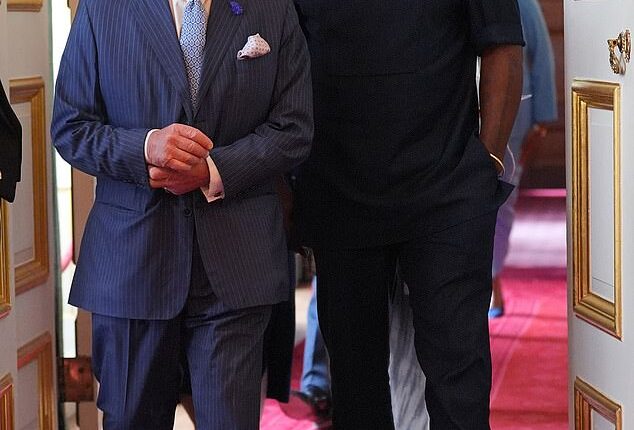 A 'major new documentary partnership' between King Charles and Hollywood star Idris Elba has been announced. Pictured together at a King's Trust event in July last year