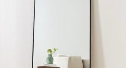 The Arch Black floor mirror ($129), a sleek, full-length mirror with a minimalist arch silhouette and black frame that promises to add a modern elegance to your home