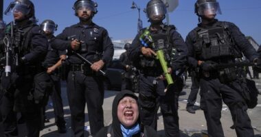 L.A. City Tactical Alert, Law Enforcement Vehicle Swarmed and Attacked, Freeway Blocked – RedState