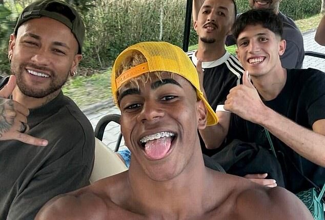 Lamine Yamal linked up with idol Neymar in Rio de Janeiro as the duo relaxed during the Club World Cup