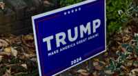 Trump yard sign