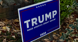 Trump yard sign