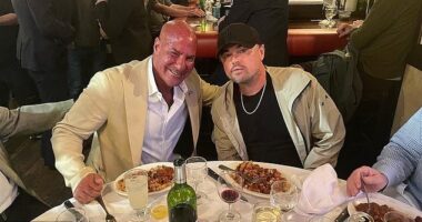 Leonardo DiCaprio pictured at NYC¿s notoriously exclusive Italian hotspot Rao¿s, where he dined with political and media power players