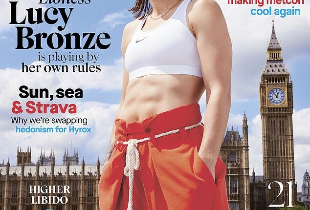 Chelsea and England star Lucy Bronze adorns the cover of Women's Health UK ahead of the Women's European Championship next month