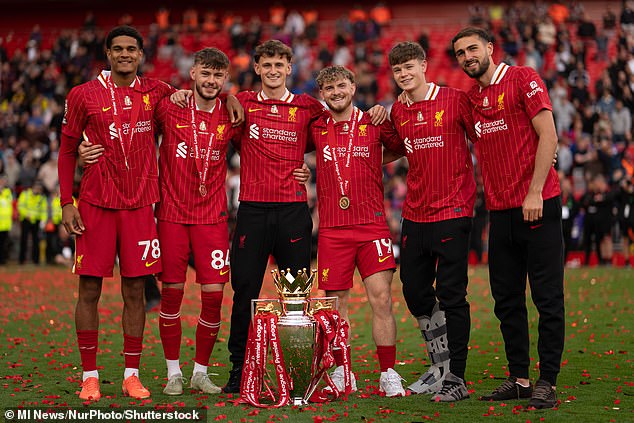 Liverpool are not in talks over letting Jarell Quansah (left) join Bayer Leverkusen