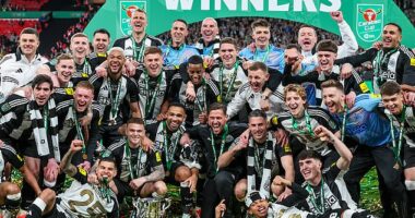 Liverpool are interested in signing Newcastle winger Anthony Gordon (middle row, 3rd right)
