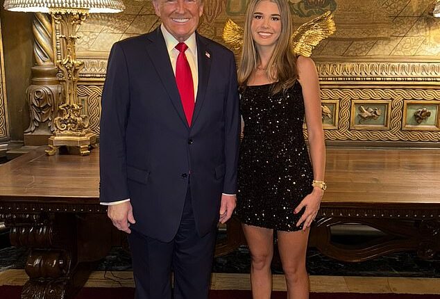 The man told officers he climbed over the towering wall which surrounds Mar-a-Lago in search of Kai, who turned 18 just last month