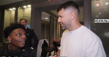 Sergio Aguero made a number of jibes towards Cristiano Ronaldo on a recent live stream