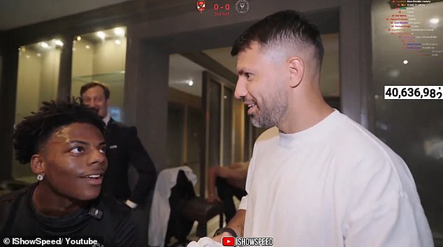 Sergio Aguero made a number of jibes towards Cristiano Ronaldo on a recent live stream