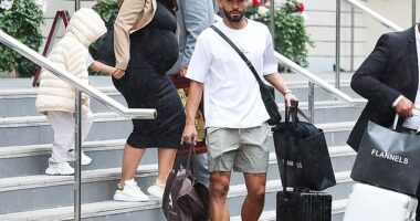 Matheus Cunha was spotted leaving a hotel as he nears a £62.5m move to Manchester United