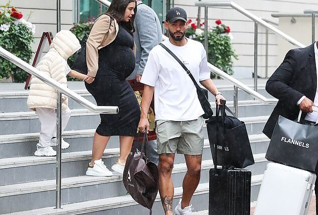 Matheus Cunha was spotted leaving a hotel as he nears a £62.5m move to Manchester United