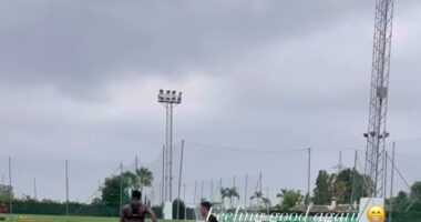 Marcus Rashford posted training footage and hit back at a fan criticising him