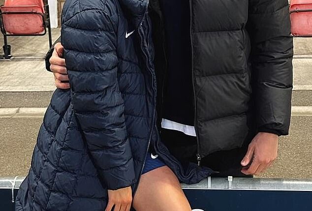 Matildas star Charli Grant has revealed the struggles behind maintaining a long distance relationship (pictured, with her fiancé Lachlan Cameron)