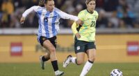 A fan recorded a mother complaining because midfielder Kyra Cooney-Cross (pictured) was talking on the phone instead of interacting with her children as she got on the team bus