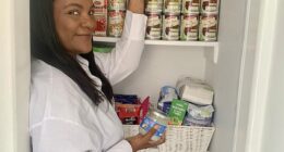 British prepper Melanie Williams, a wellness advocate and mother-of-six from the UK, has been steadily stockpiling food so she can be self-sufficient should supply issues and power cuts strike. Pictured