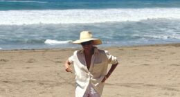 Meghan Markle, 43, took to Instagram on Saturday to post a breezy beach photo