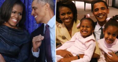 Michelle Obama says Barack has 'always been there' after squashing divorce rumors