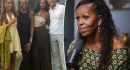 Michelle Obama's 'glad' she didn't have a son with Barack