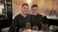 After recently offloading his Sydney mansion for a whopping $23.5 million, Lowes clothing retail heir Joshua Penn is headed to France with his family, husband Ben Palmer (l) and children Brooklyn, seven, and Blake, four