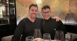 After recently offloading his Sydney mansion for a whopping $23.5 million, Lowes clothing retail heir Joshua Penn is headed to France with his family, husband Ben Palmer (l) and children Brooklyn, seven, and Blake, four