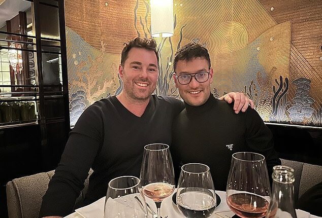 After recently offloading his Sydney mansion for a whopping $23.5 million, Lowes clothing retail heir Joshua Penn is headed to France with his family, husband Ben Palmer (l) and children Brooklyn, seven, and Blake, four