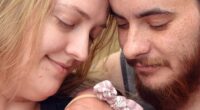 A woman's transgender husband got pregnant by another man after they opened up their marriage... and now they're raising the 'miracle' baby together
