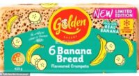 News of the upcoming Golden Bakery Banana Bread Crumpets product launch was broken after Melbourne food reviewer Nectro Vlangos, shared this image in a video shared to his @NectoriousPapi TikTok account
