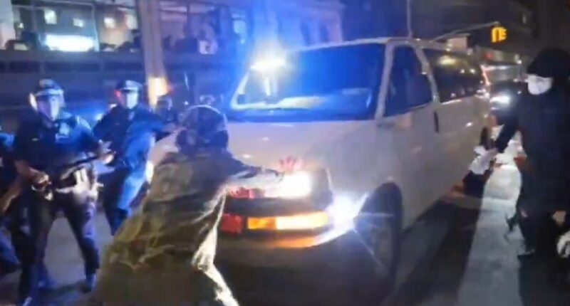 NYPD Detains 80 Pro-Illegal Immigrant Agitators.