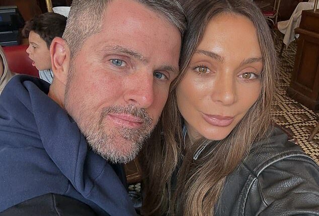 Nadia Bartel's (right) romance with Peter Dugmore (left) is going strong. The fashion brand founder, 40, has headed off to Paris with her longtime boyfriend and her two children
