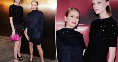 Naomi Watts and daughter Kai Schreiber sparkle at Armani Beauty event
